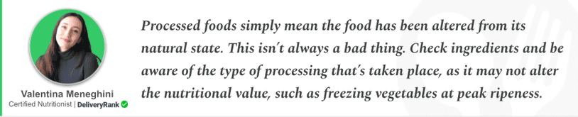 Quote from our certified nutritionist