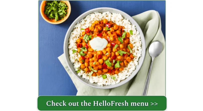 HelloFresh's Coconut Curry With Chickpeas