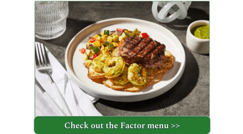 Factor's Chimichurri Filet Mignon & Shrimp