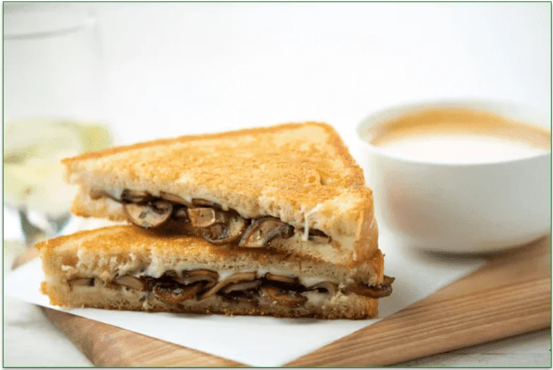 Fontina and Mushroom Grilled Cheese from Home Chef