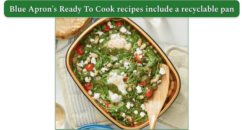 Blue Apron's Ready to Cook recyclable baking pan