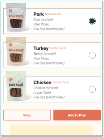 Treats from The Farmer's Dog.