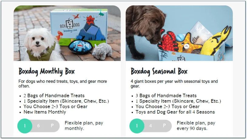 BoxDog subscription plans