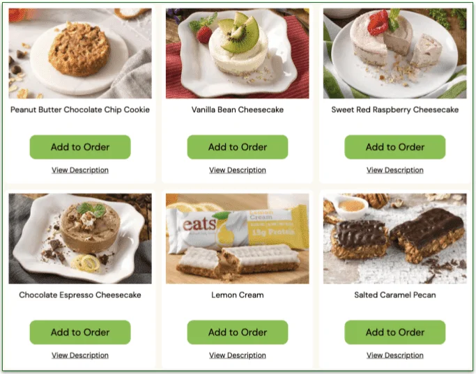 Selection of snacks from Balance by Marley Spoon