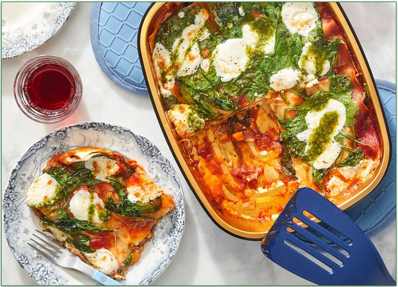 Blue Apron's Three Cheese Lasagna