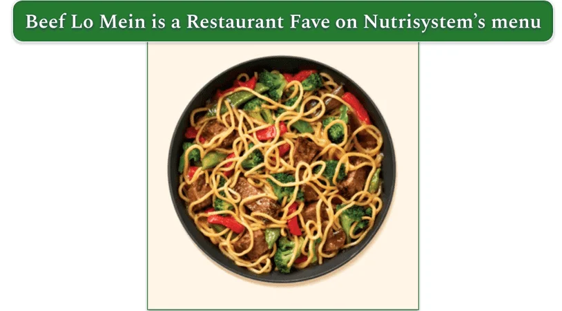 Nutrisystem's Beef Lo Mein