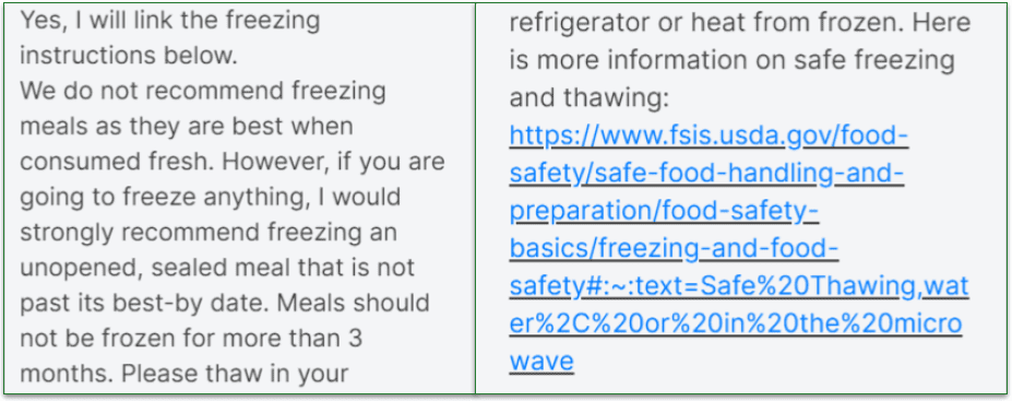 Live chat with Eat Clean Bro's customer service representative