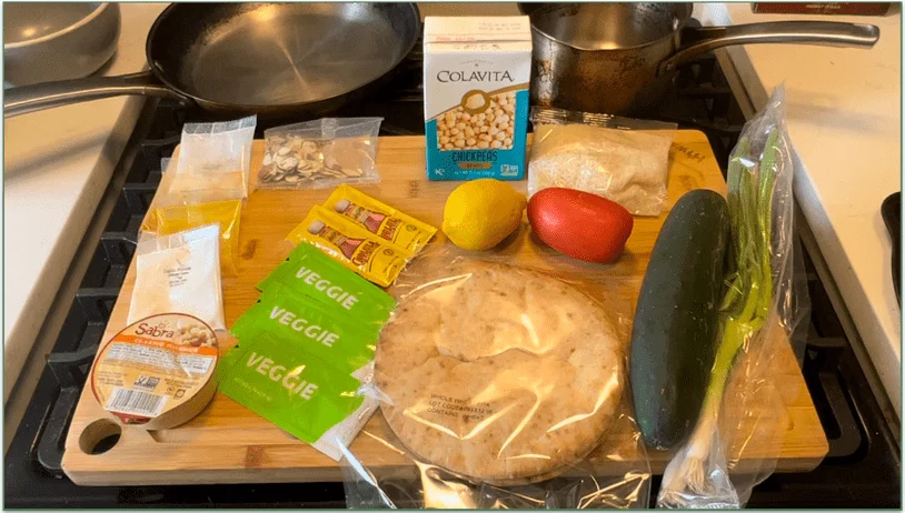 Ingredients for HelloFresh’s Streetcart Chickpea Bowls