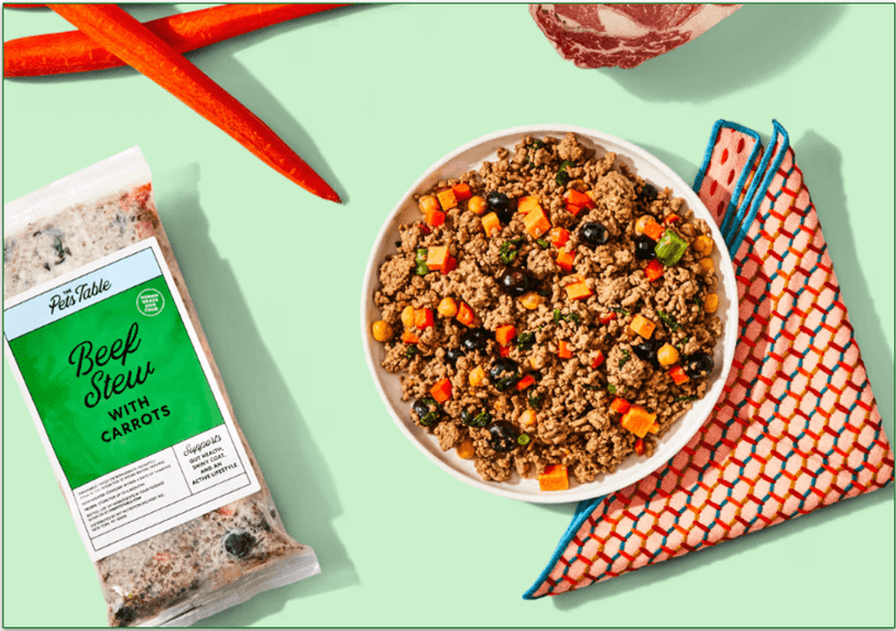 The Pets Table Beef Stew recipe in a bowl