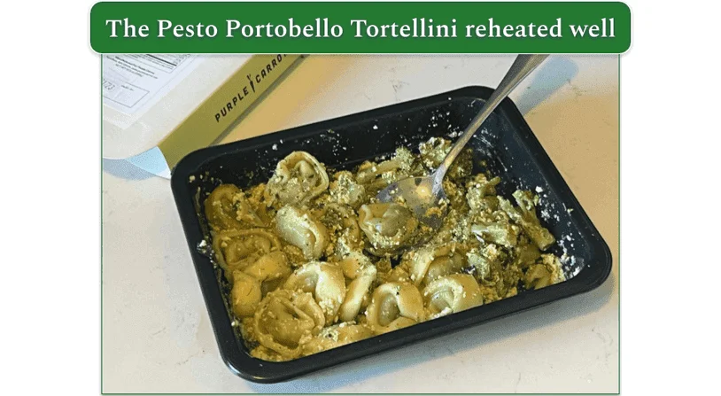Pesto Portobello Tortellini from Purple Carrot