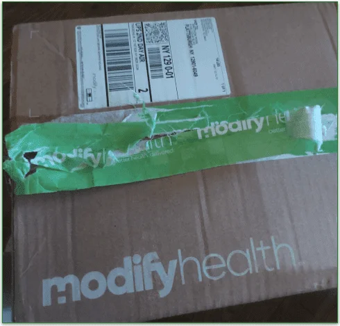 The ModifyHealth box, just delivered