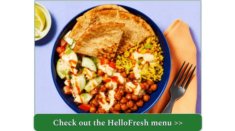 HelloFresh's Vegan Street Cart-Style Chickpea Bowls