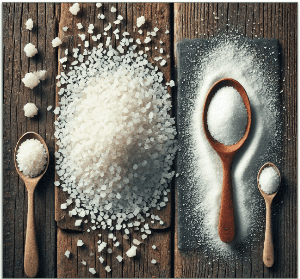 Granule size of Celtic vs. table salt