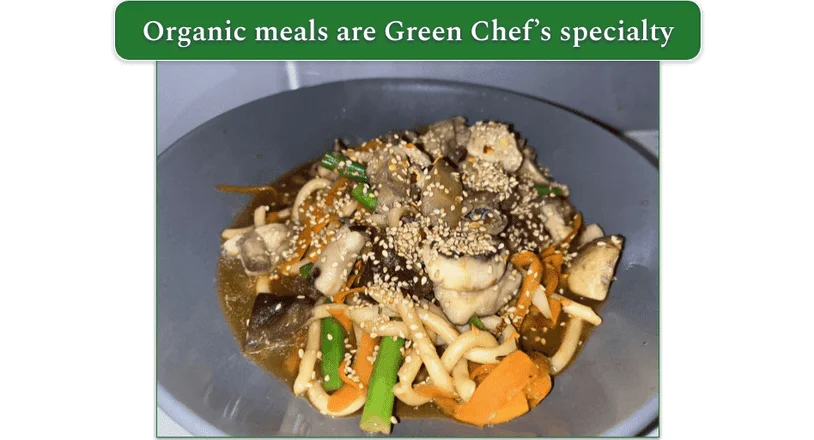 Green Chef’s Miso Noodles