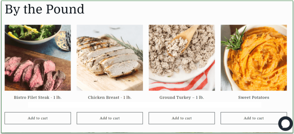 Muscle Meals 2 Go's By the Pound ingredients
