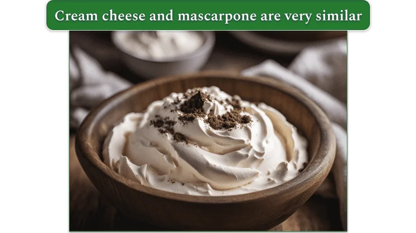 some mascarpone in a wooden bowl with spices