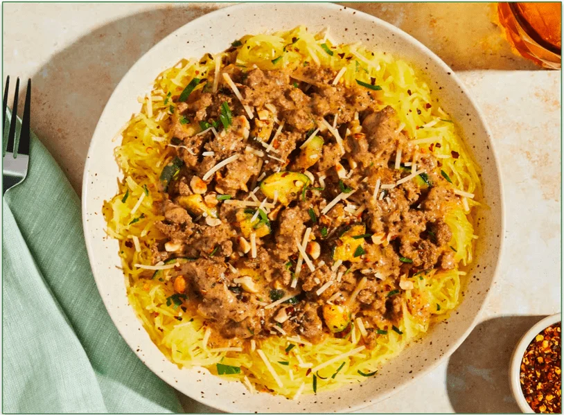 a picture of the Creamy Turkey Bolognese from Green Chef