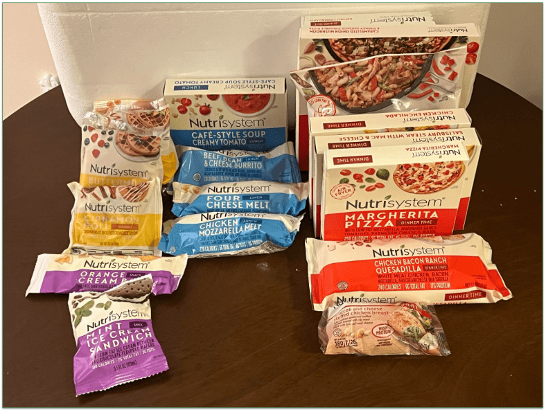 Unboxed Nutrisystem order