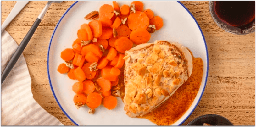 Home Chef's Butter Cracker Crusted Honey Chicken