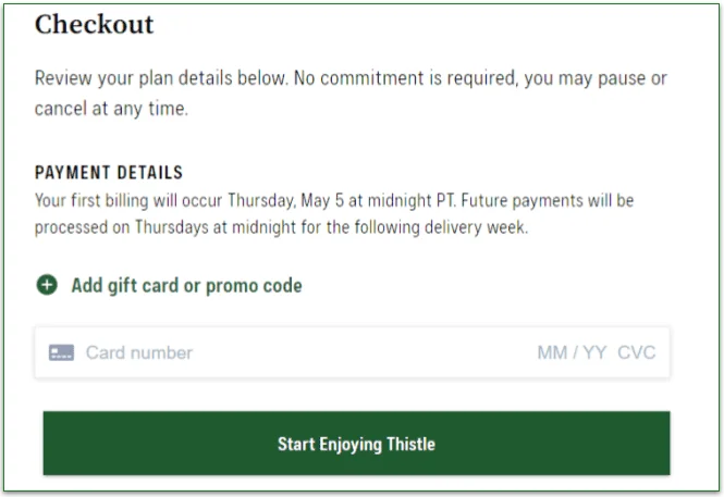 Select your delivery preferences
