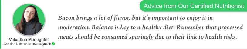 Nutritionist quote about bacon