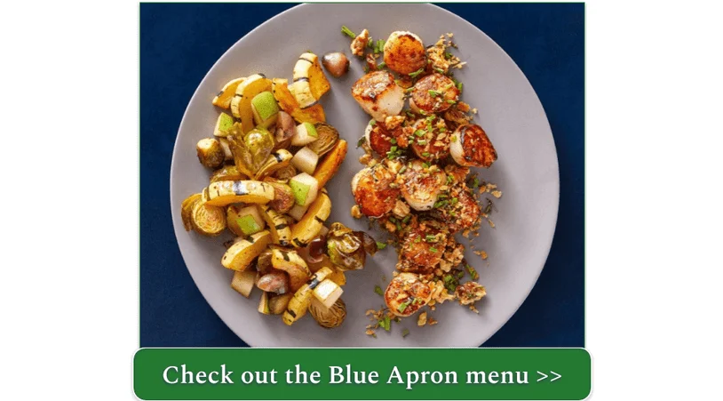 Blue Apron's Pan-Seared Scallops & Walnut Breadcrumbs
