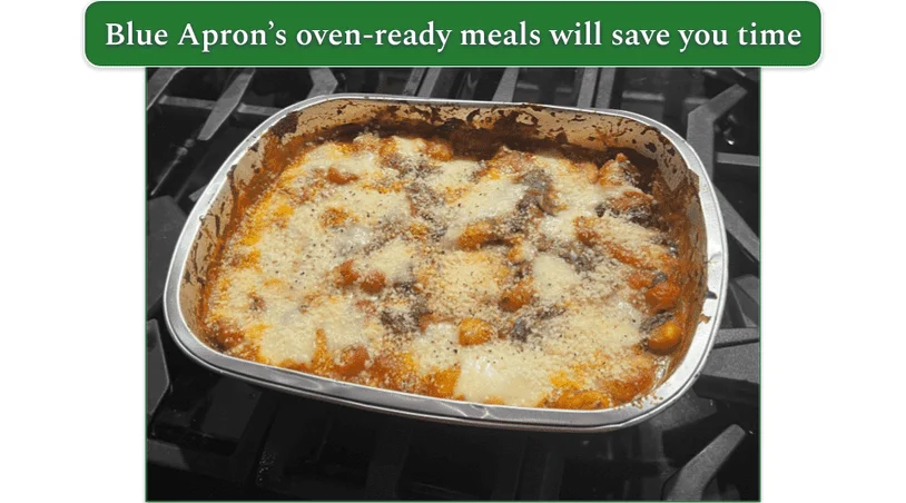 Blue Apron’s Cheesy Tomato Gnocchi