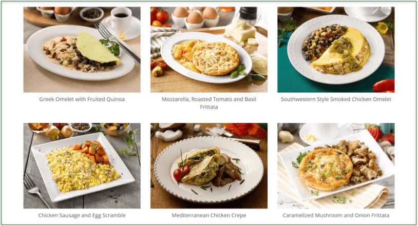 There’s a good variety of breakfast options