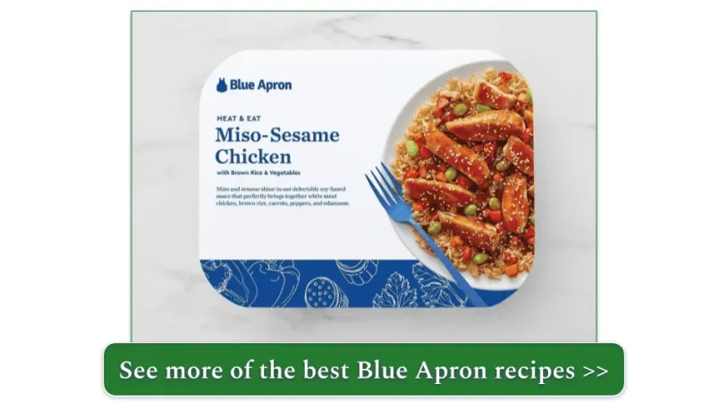 Miso-Sesame Chicken prepared meal from Blue Apron