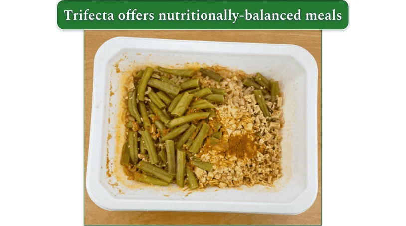 BBQ Tofu by Trifecta in its microwave tray