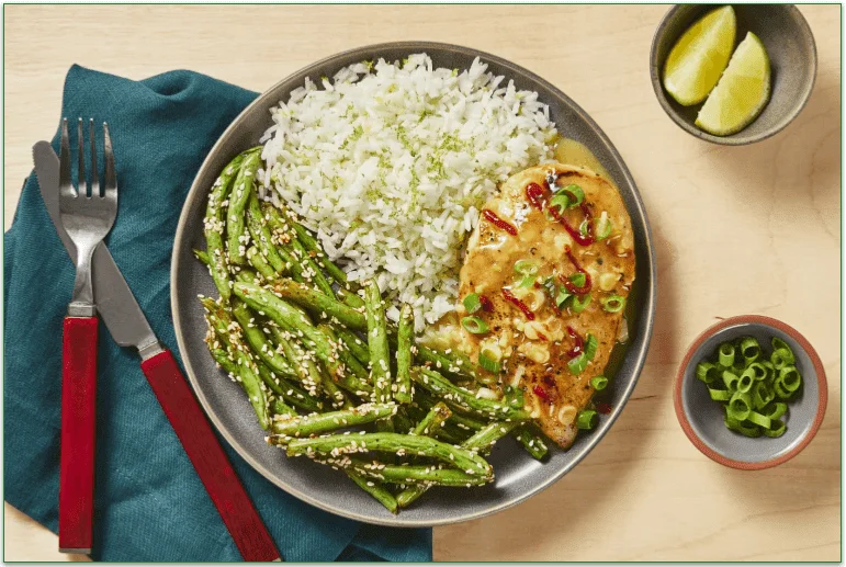 HelloFresh's Honey Miso Chicken dish