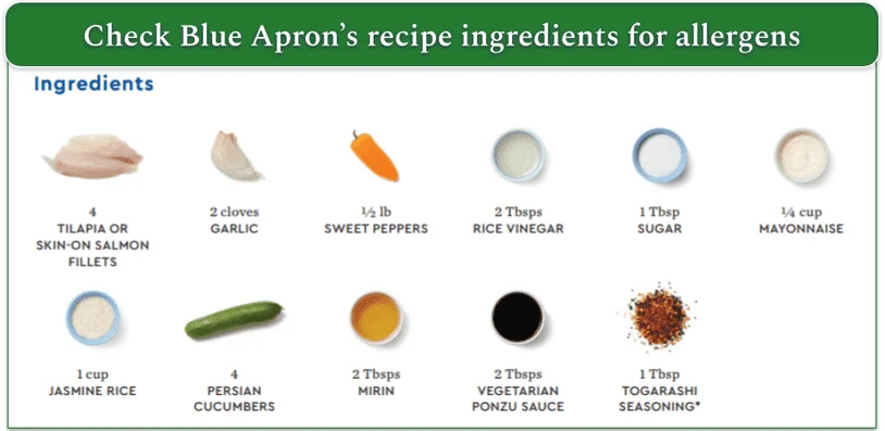 Image of the ingredients images for Blue Apron's Seared Fish & Ponzu Mayo recipe