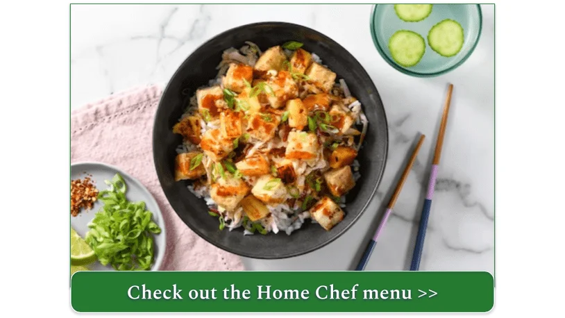 Home Chef's Huli Huli Tofu Rice Bowl