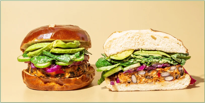 Purple Carrot's Black Bean Burger