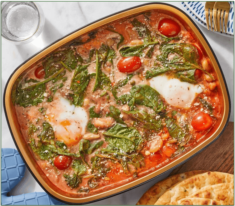 Blue Apron's Oven-Baked White Bean Shakshuka