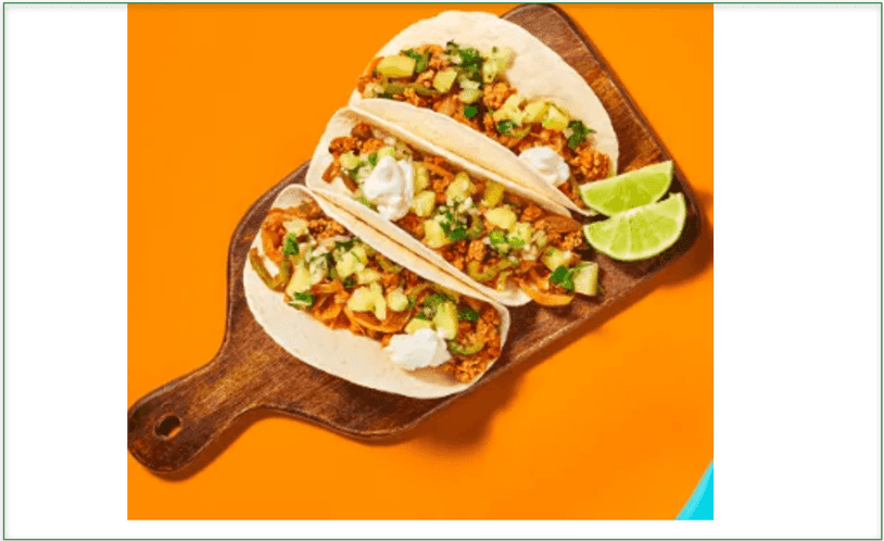 One-Pan Pineapple Salsa Pork Tacos by HelloFresh