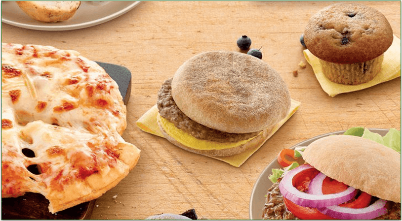 A selection of foods and snacks from Nutrisystem.