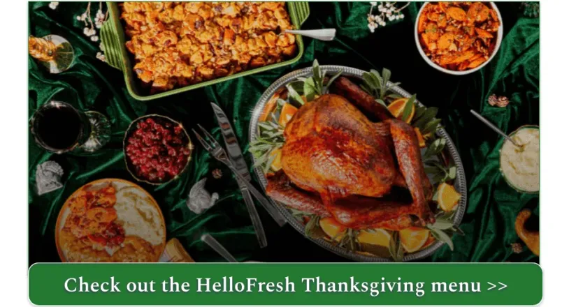 HelloFresh's Ultimate Thanksgiving Turkey Dinner