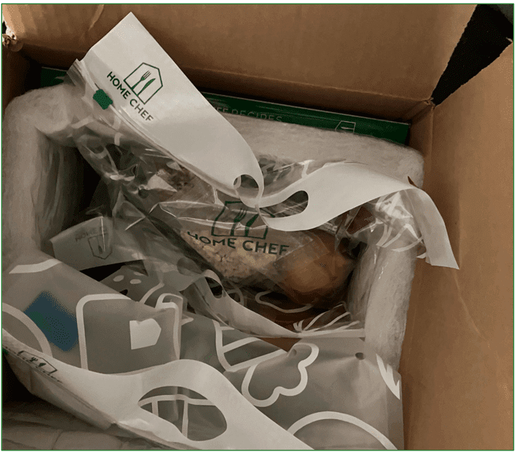 Photo of the box immediately after the author opened it.