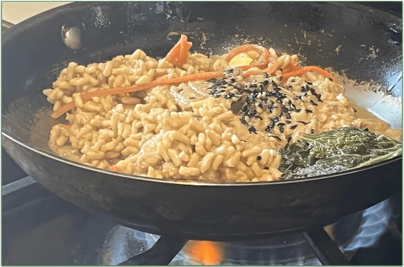 Trifecta's Korean-inspired chicken in pan