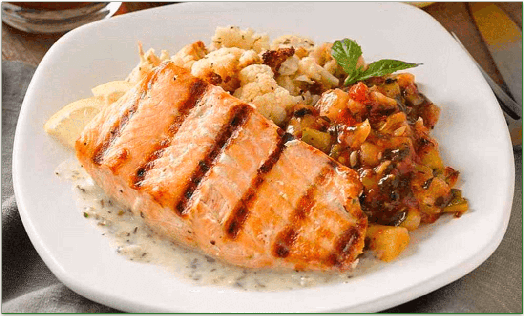 BistroMD's Grilled Salmon With Creamy Pesto