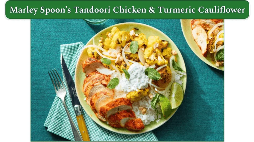 Marley Spoon's Tandoori Chicken & Turmeric Cauliflower