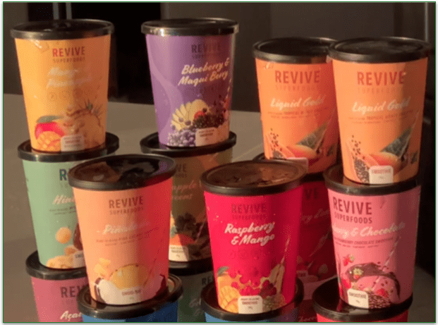 The containers are easy to stack