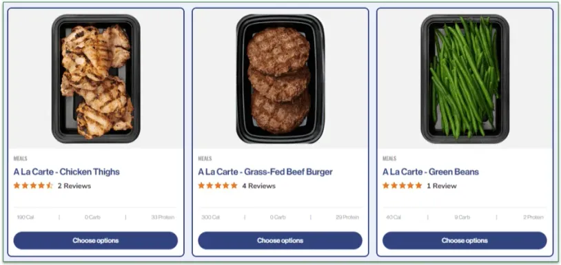 Eat Clean Bro's bulk meats and green beans