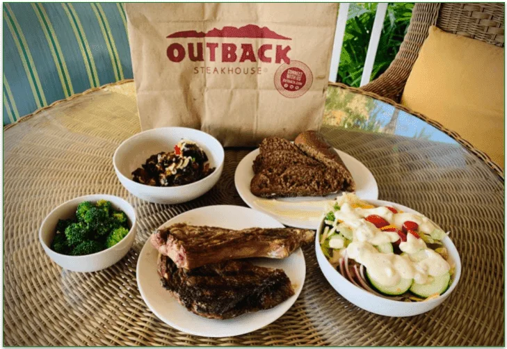 photo of plated Postmates food order