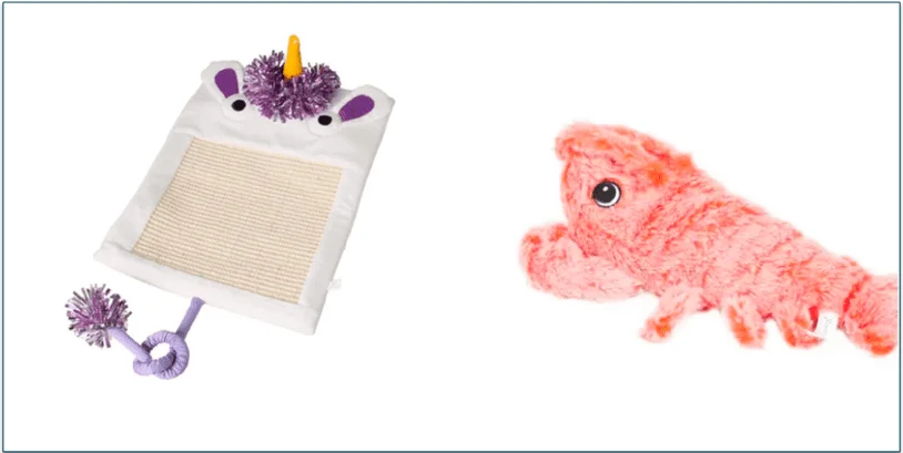 Pictures of BoxCat's Monster Theme Mat with Sisal Scratcher and Vibrating Lobster