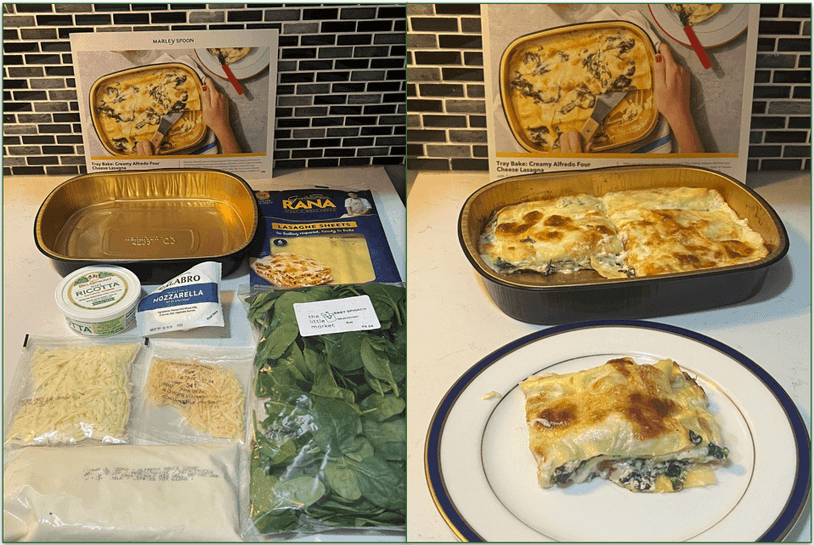 Marley’s Spoon’s Creamy Alfredo Four Cheese Lasagna