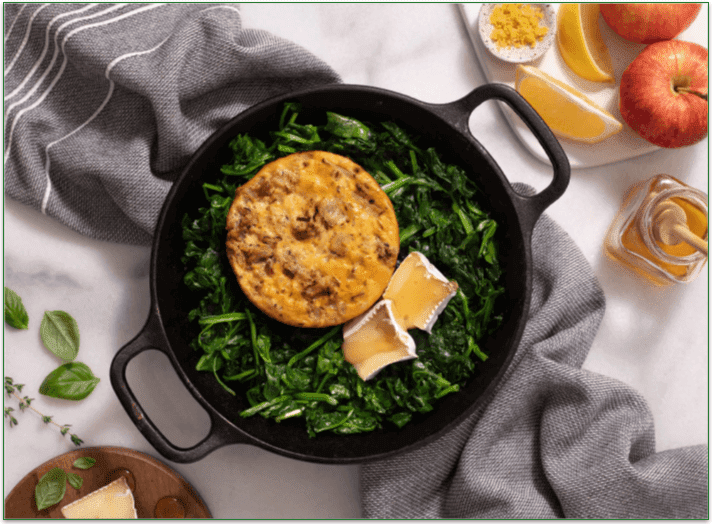 Apple & Brie Chicken Egg Frittata from BistroMD