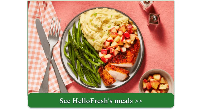 HelloFresh's Brown Sugar Bourbon Pork Chops