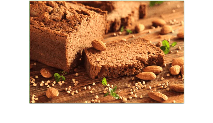 Gluten free bread with almonds